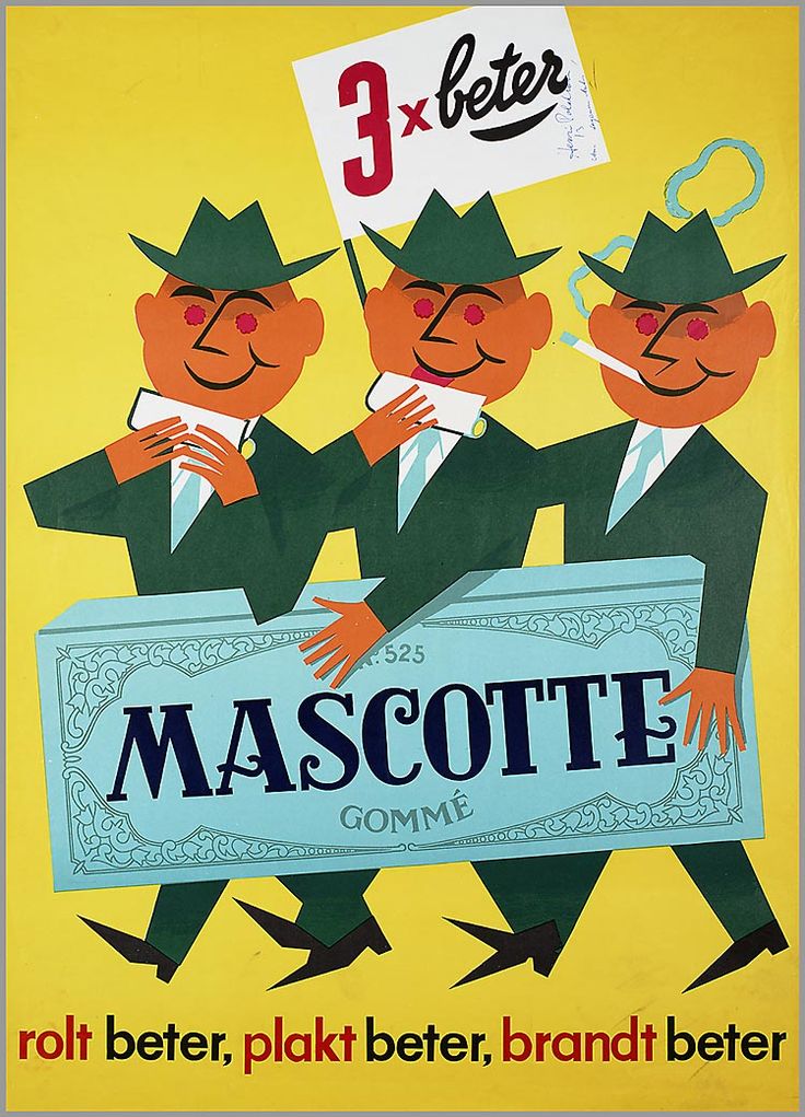Mascotte rolling paper old advertisement